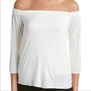 NWT Bailey 44 Of The Shoulder Cream Top Size M